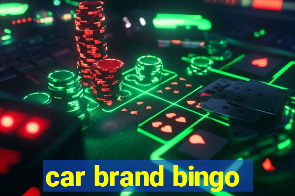 car brand bingo